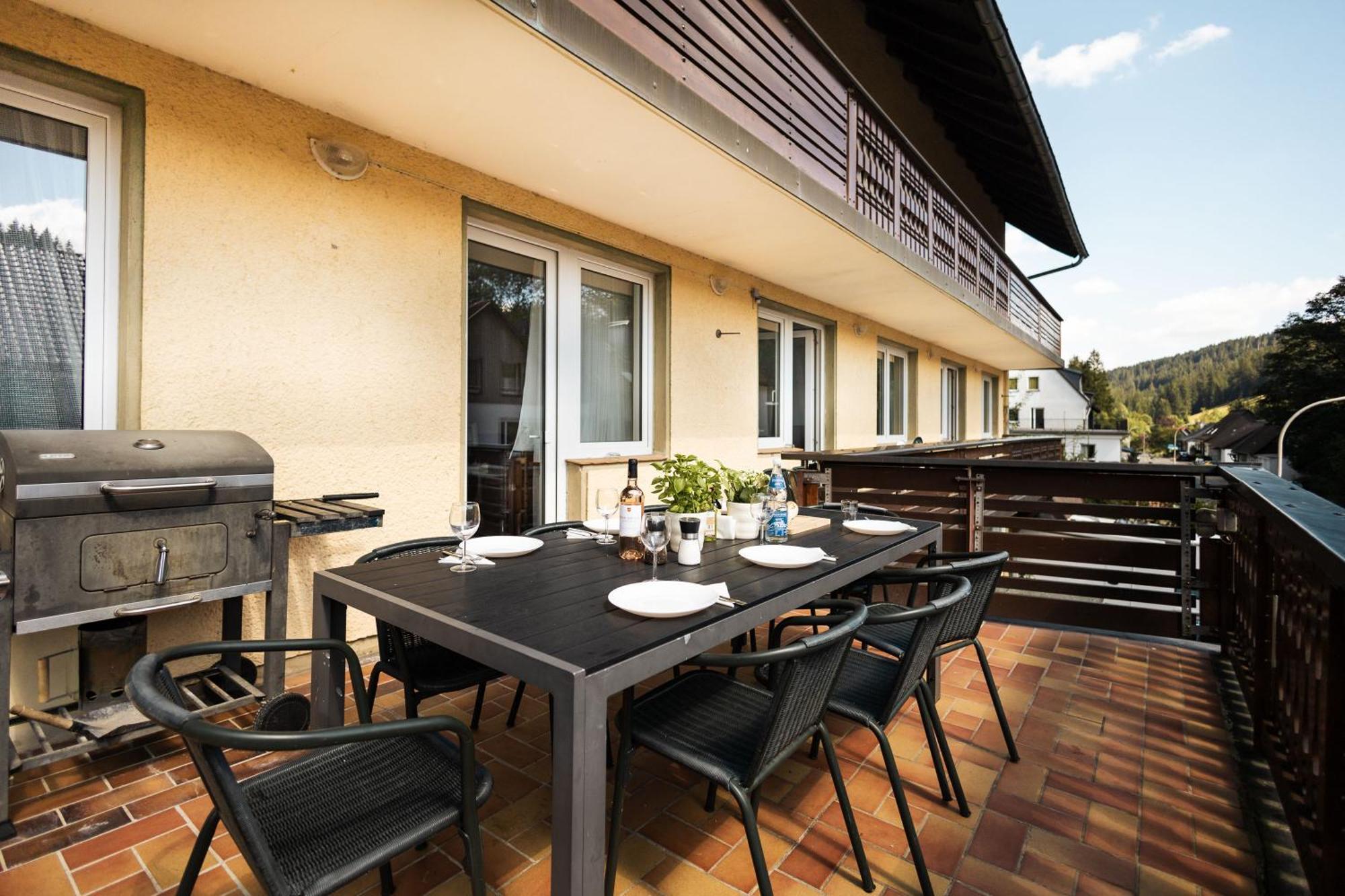 Apartmenthaus Am Waldrand- Kueche - Fruehstueck - Balkon Wildemann Eksteriør bilde